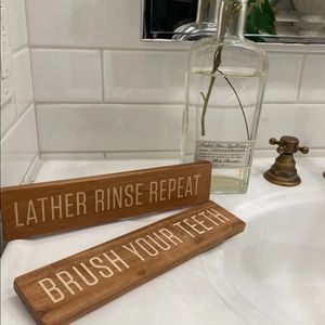 Two Bathroom Signs- Hearth & Hand with Magnolia